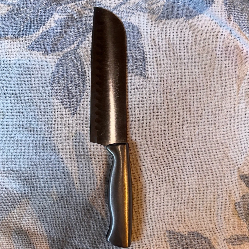 New Gold Coast Stainless Steel 7” Chef's Knife Metal Handle